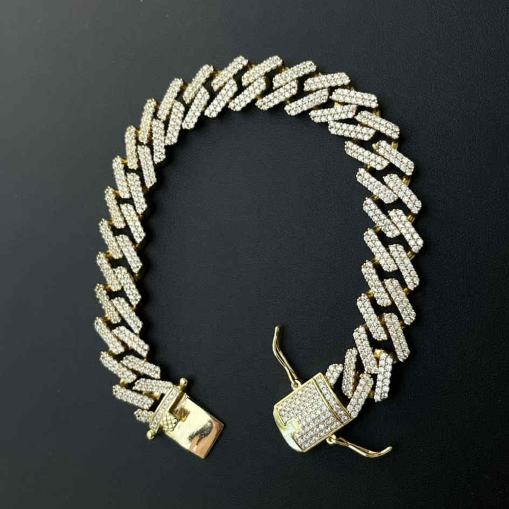 Prong Cuban link bracelet(SALE)